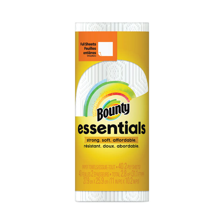 Bounty® Essentials Kitchen Roll Paper Towels, 2-Ply, 11 x 10.2, 40 Sheets/Roll (PGC74657RL)