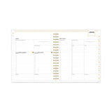 Day Designer Daily/Monthly Frosted Planner, Rugby Stripe Artwork, 10 x 8, Black/White Cover, 12-Month (July-June): 2024-2025 (BLS137885) Each