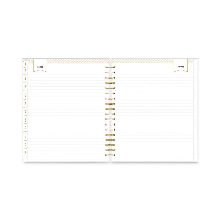 Day Designer Daily/Monthly Frosted Planner, Rugby Stripe Artwork, 10 x 8, Black/White Cover, 12-Month (July-June): 2024-2025 (BLS137885) Each