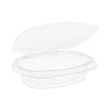 Pactiv Evergreen EarthChoice Recycled PET Hinged Container, 8 oz, 4.92 x 5.87 x 1.32, Clear, Plastic, 200/Carton (PCT0CA910080000) Case of 200