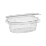 Pactiv Evergreen EarthChoice Recycled PET Hinged Container, 12 oz, 4.92 x 5.87 x 1.89, Clear, Plastic, 200/Carton (PCT0CA910120000) Case of 200