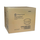 Pactiv Evergreen EarthChoice MealMaster Container with Lid, 48 oz, 10.13" Diameter x 2.13"h, 1-Compartment, Black/Clear, Plastic, 150/Carton (PCT0CN80948CSTC) Case of 150