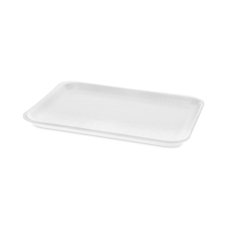 Pactiv Evergreen Meat Tray, #4 Shallow, 9.13 x 7.13 x 0.65, White, Foam, 500/Carton (PCT0TF104S00000)