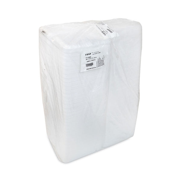 Pactiv Evergreen Supermarket Tray, #10S, 10.75 x 5.7 x 0.65, White, Foam, 500/Carton (PCT0TF110S00000) Case of 500