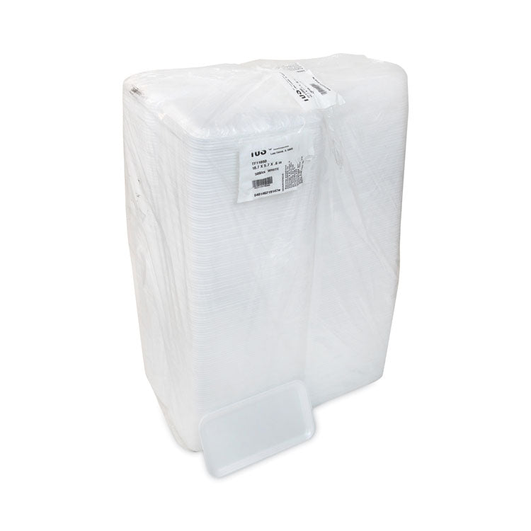 Pactiv Evergreen Supermarket Tray, #10S, 10.75 x 5.7 x 0.65, White, Foam, 500/Carton (PCT0TF110S00000) Case of 500
