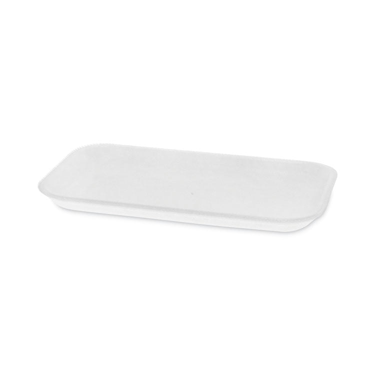 Pactiv Evergreen Supermarket Tray, #17, 8.3 x 4.8 x 0.65, White, Foam, 1,000/Carton (PCT0TF117S00000) Case of 1,000