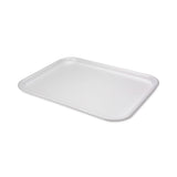 Pactiv Evergreen Supermarket Tray, #1216, 16.25 x 12.63 x 0.63, White, Foam, 100/Carton (PCT0TF112160000)