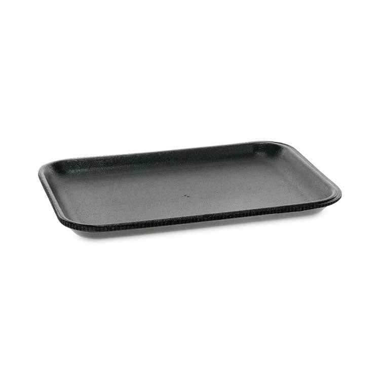 Pactiv Evergreen Supermarket Tray, #2S, 8.2 x 5.7 x 0.65, Black, Foam, 500/Carton (PCT0TFB02S00000)