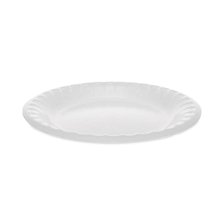 Pactiv Evergreen Placesetter Deluxe Laminated Foam Dinnerware, Plate, 6" dia, White, 1,000/Carton (PCT0TK100060000)