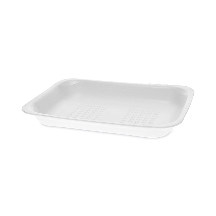 Pactiv Evergreen Meat Tray, #2, 8.38 x 5.88 x 1.21, White, Foam, 500/Carton (PCT51P102FS)