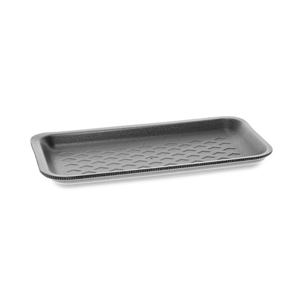 Pactiv Evergreen Supermarket Tray, #17S, 8.38 x 4.5 x 0.69, Black, Foam, 1,000/Carton (PCT51P917S) Each