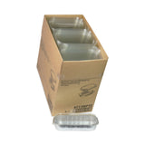 Pactiv Evergreen Aluminum Carry-Out Container with OPS Tamper-Evident Dome Lid, 72 oz, 12.25 x 7.5 x 3.13, Silver, Aluminum, 125/Carton (PCT6713WPTE) Case of 125