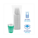 Boardwalk® Translucent Plastic Cold Cups, 12 oz, Polypropylene, 50 Cups/Sleeve, 20 Sleeves/Carton (BWKTRANSCUP12CT)