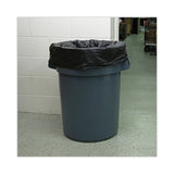 Boardwalk® High-Density Can Liners, 60 gal, 14 mic, 38" x 58", Black, Perforated Roll, 25 Bags/Roll, 8 Rolls/Carton (BWK385814K) Case of 200