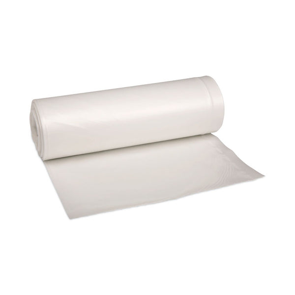 Boardwalk® Low-Density Waste Can Liners, 33 gal, 0.6 mil, 33 x 39, White, 25 Bags/Roll, 6 Rolls/Carton (BWK512) Case of 150