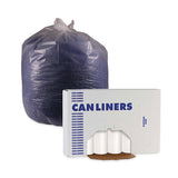 Boardwalk® Low-Density Waste Can Liners, 33 gal, 0.6 mil, 33 x 39, White, 25 Bags/Roll, 6 Rolls/Carton (BWK512) Case of 150