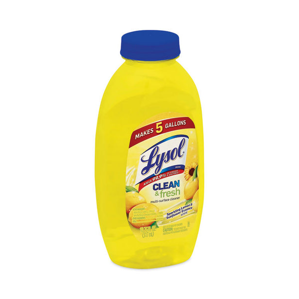 LYSOL® Brand Clean and Fresh Multi-Surface Cleaner, Sparkling Lemon and Sunflower Essence, 10.75 oz Bottle, 20/Carton (RAC93805CT)