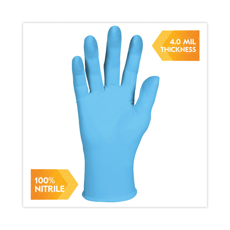 KleenGuard™ G10 Comfort Plus Blue Nitrile Gloves, Powder-Free, Small, 4 mil Thick, 9.5" Long, Light Blue, 100/Box, 10 Boxes/Carton (ANS54186CT) Case of 1000
