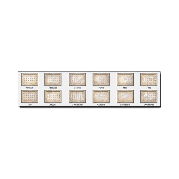 House of Doolittle™ Recycled Vintage Desk Pad Calendar, Vintage Artwork, 22 x 17, Sepia Sheets, Brown Corners, 12-Month (Jan-Dec): 2026 (HOD157) Each