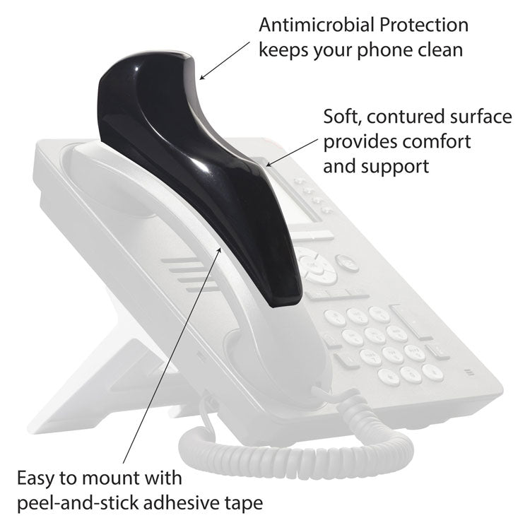 Softalk® Softalk II Telephone Shoulder Rest, 2 x 6.75 x 2.5, Black (SOF801M)