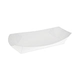 Pactiv Paper Hot Dog Tray with Perforations, 7.04 x 1.75 x 1.43, White, 1,000/Carton (PCTDDOGTPAC) Case of 1000