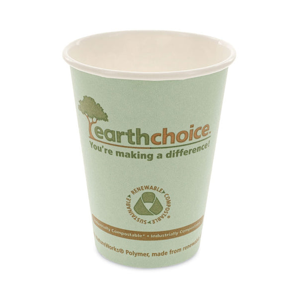 Pactiv Evergreen EarthChoice Compostable Paper Cup, 12 oz, Teal, 1,000/Carton (PCTDPHC12EC) Case of 1,000