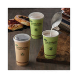 Pactiv Evergreen EarthChoice Compostable Paper Cup, 16 oz, Green, 1,000/Carton (PCTDPHC16EC) Case of 1,000