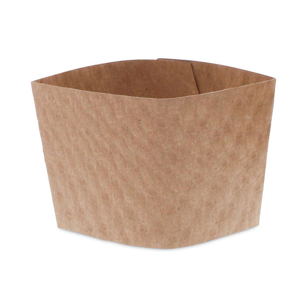 Pactiv Evergreen Hot Cup Sleeve, Fits 10 oz to 24 oz Cups, Brown, 1,000/Carton (PCTDSLVBRN)