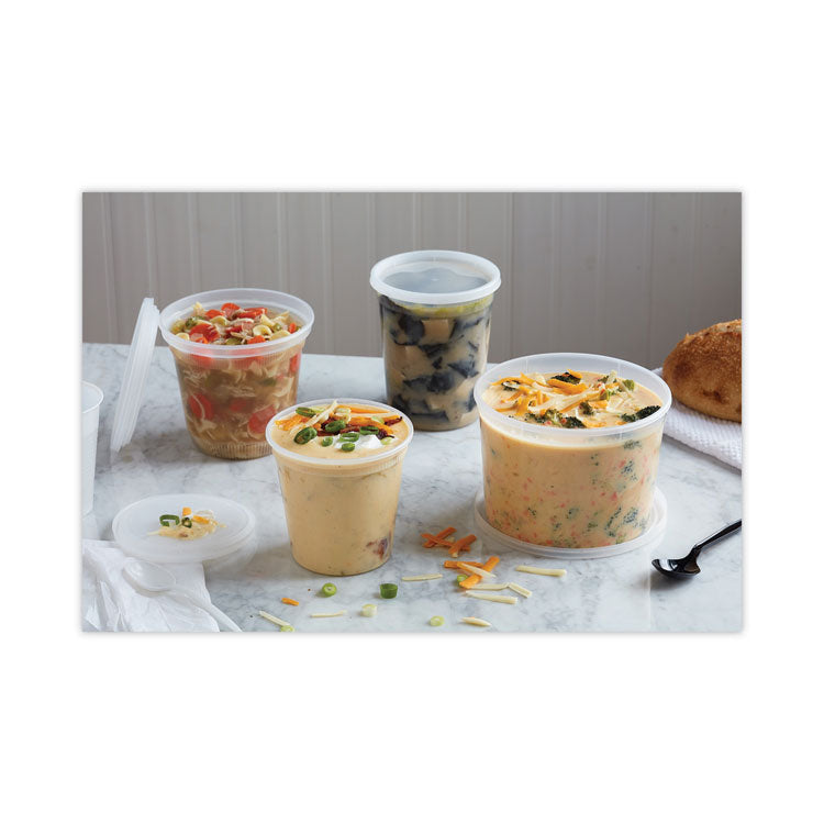 Pactiv Evergreen Newspring DELItainer Microwavable Container, 64 oz, 4.5 x 4.5 x 6.35, Natural, Plastic, 120/Carton (PCTL6064) Case Of 120