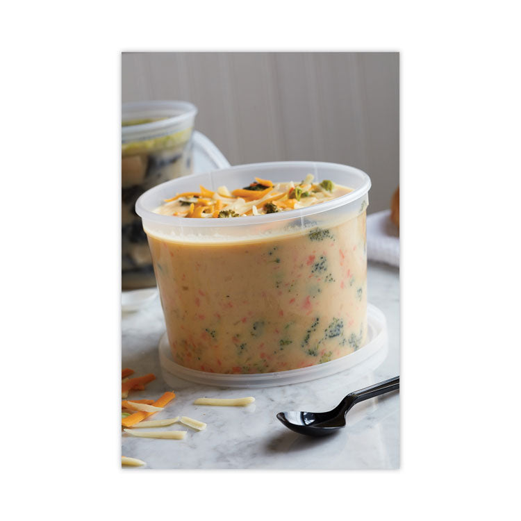 Pactiv Evergreen Newspring DELItainer Microwavable Container, 64 oz, 4.5 x 4.5 x 6.35, Natural, Plastic, 120/Carton (PCTL6064) Case Of 120
