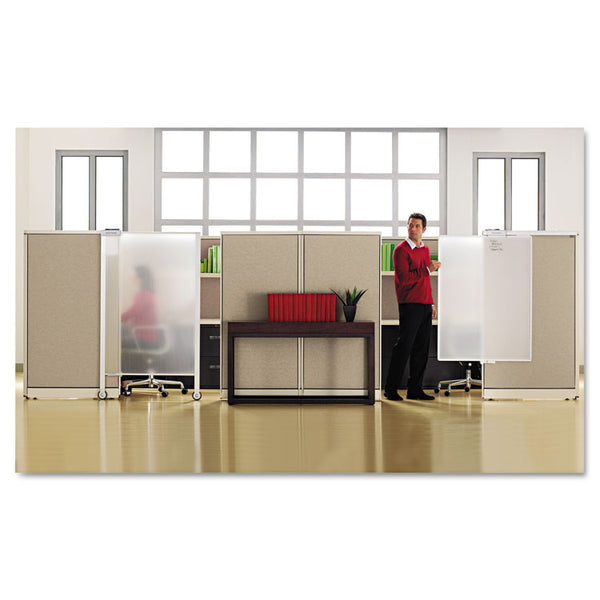 Quartet® Workstation Privacy Screen, 36w x 48d, Translucent Clear/Silver (QRTWPS1000)