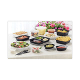 Pactiv Evergreen Newspring VERSAtainer Microwavable Containers,  24 oz, 7 x 7 x 2.38, White/Clear, Plastic, 150/Carton (PCTNC723) Case of 150