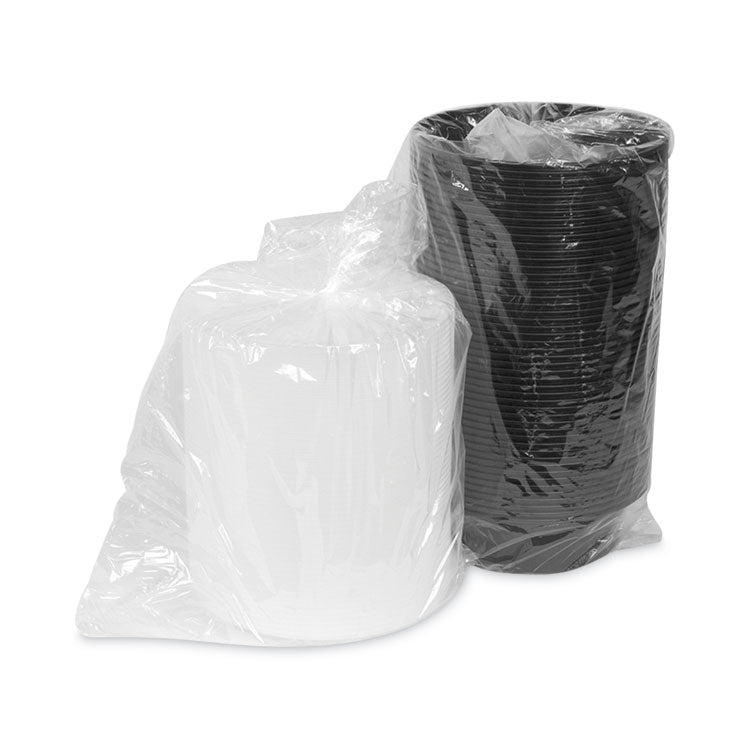 Pactiv Evergreen Newspring VERSAtainer Microwavable Containers, 32 oz, 7 Diameter x 2 h, Black/Clear, Plastic, 150/Carton (PCTNC729B) Case of 150