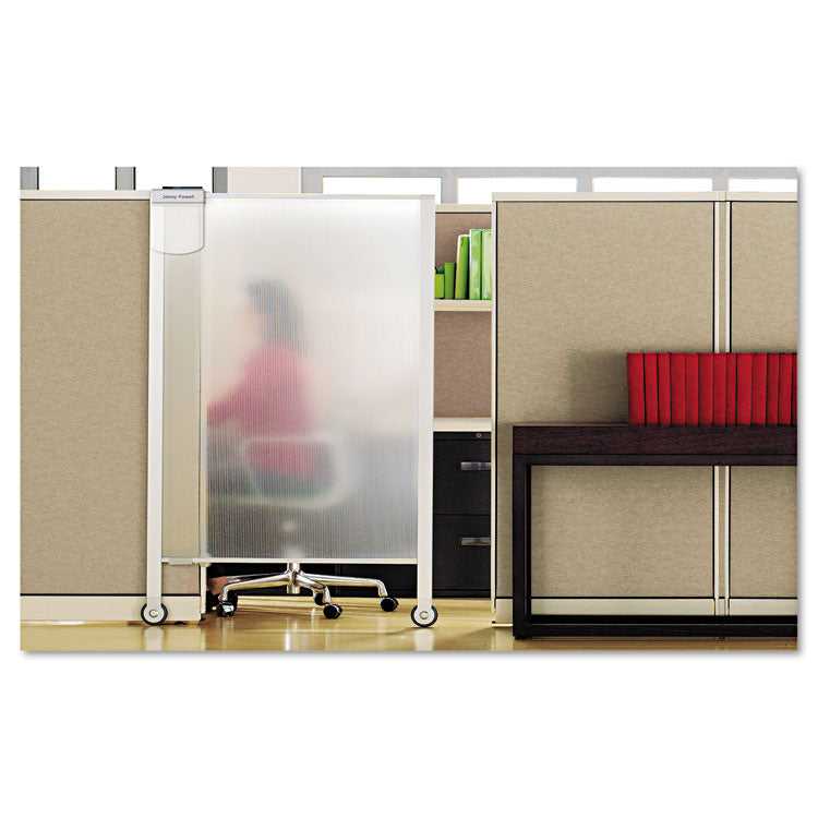 Quartet® Premium Workstation Privacy Screen, 38w x 64d, Translucent Clear/Silver (QRTWPS2000) Each