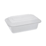 Pactiv VERSAtainers, White/Clear, 24 oz, 5 x 7.25 x 2.63, 150/Carton (PCTNC838) Case of 150