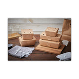 Pactiv Evergreen EarthChoice OneBox Paper Box, 37 oz, 4.5 x 4.5 x 2.5, Kraft, 312/Carton (PCTNOB01KEC) Case of 312