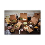 Pactiv Evergreen EarthChoice OneBox Paper Box, 37 oz, 4.5 x 4.5 x 2.5, Kraft, 312/Carton (PCTNOB01KEC) Case of 312