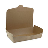 Pactiv Evergreen EarthChoice OneBox Paper Box, 55 oz, 9 x 4.85 x 2, Kraft, 100/Carton (PCTNOB02KEC) Case of 100