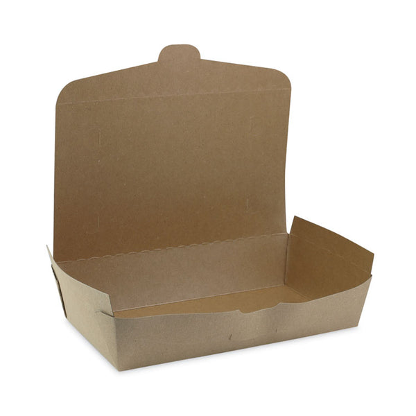 Pactiv Evergreen EarthChoice OneBox Paper Box, 55 oz, 9 x 4.85 x 2, Kraft, 100/Carton (PCTNOB02KEC) Case of 100