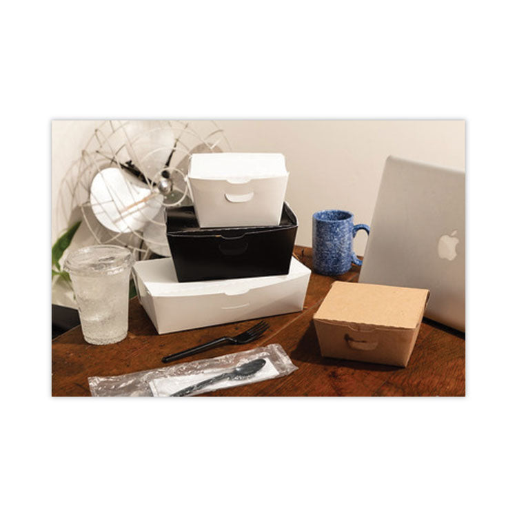Pactiv Evergreen EarthChoice OneBox Paper Box, 55 oz, 9 x 4.85 x 2, White, 100/Carton (PCTNOB02W) Case of 100