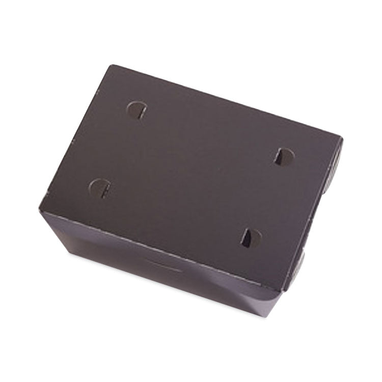 Pactiv Evergreen EarthChoice OneBox Paper Box, 66 oz, 6.5 x 4.5 x 3.25, Black, 160/Carton (PCTNOB03B) Case of 160