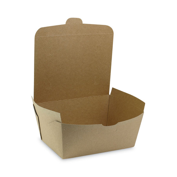 Pactiv Evergreen EarthChoice OneBox Paper Box, 66 oz, 6.5 x 4.5 x 3.25, Kraft, 160/Carton (PCTNOB03KEC) Case of 160