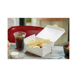 Pactiv Evergreen EarthChoice OneBox Paper Box, 66 oz, 6.5 x 4.5 x 3.25, White, 160/Carton (PCTNOB03W) Case of 160