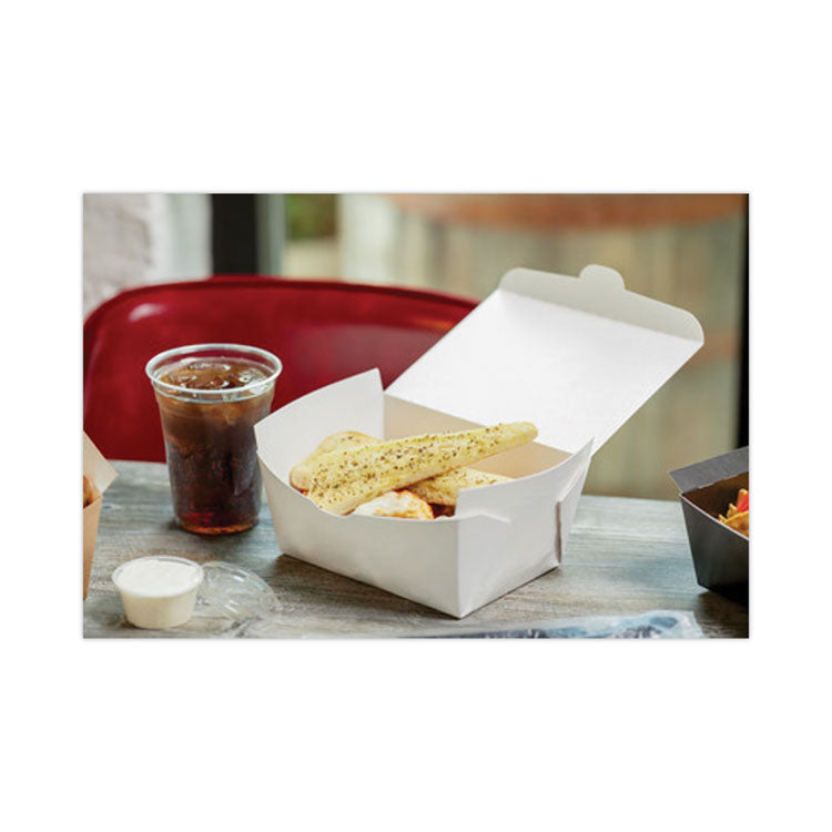 Pactiv Evergreen EarthChoice OneBox Paper Box, 66 oz, 6.5 x 4.5 x 3.25, White, 160/Carton (PCTNOB03W) Case of 160