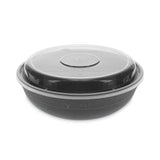 Pactiv Evergreen EarthChoice Versa2Go Microwaveable Container, 30 oz, 6.8 x 6.8 x 2.2, Black/Clear, Plastic, 150/Carton (PCTNV2GRN307B) Case of 150