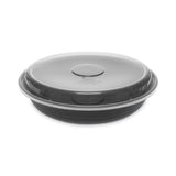 Pactiv Evergreen EarthChoice Versa2Go Microwaveable Container, 46 oz, 9 x 9 x 1.7, Black/Clear, Plastic, 150/Carton (PCTNV2GRN469B)