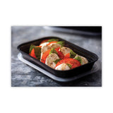 Pactiv Evergreen EarthChoice Versa2Go Microwaveable Container, 27 oz, 8.4 x 5.6 x 1.4, Black/Clear, Plastic, 150/Carton (PCTNV2GRT2786B) Case of 150