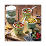 Pactiv Evergreen EarthChoice Compostable Soup Cup, Medium, 12 oz, 3.63" Diameter x 3.63"h, Teal, Paper, 500/Carton (PCTPHSC12ECDI) Case of 500