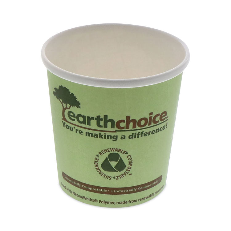 Pactiv Evergreen EarthChoice Compostable Soup Cup Large, 16 oz, 3.63" Diameter x 3.88"h, Green, Paper, 500/Carton (PCTPHSC16ECDI) Case of 500