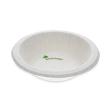 Pactiv Evergreen EarthChoice Pressware Compostable Dinnerware, Bowl, 12 oz, White, 750/Carton (PCTPSB12EC)